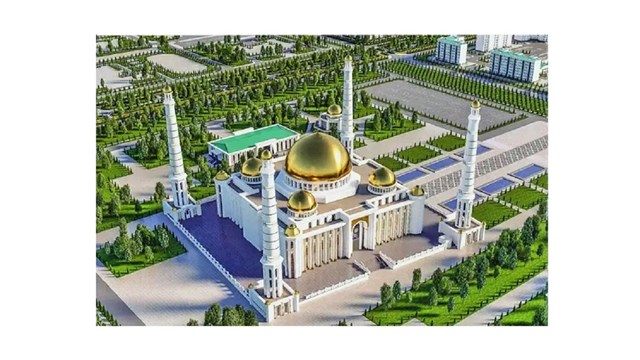 Türkmenistan’ın Arkadag Şehrine 30 Bin Kişilik Cami Yapılıyor